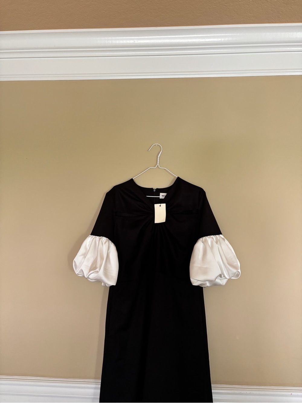 NWT Julia Allert Designer Versatile Chic Work Dress With Puff Sleeves - Picture 4 of 9